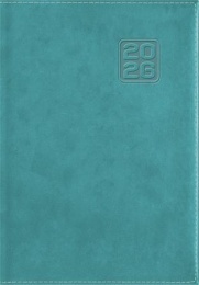 Naptár, tervező, B6, heti, DAYLINER "Square", türkiz